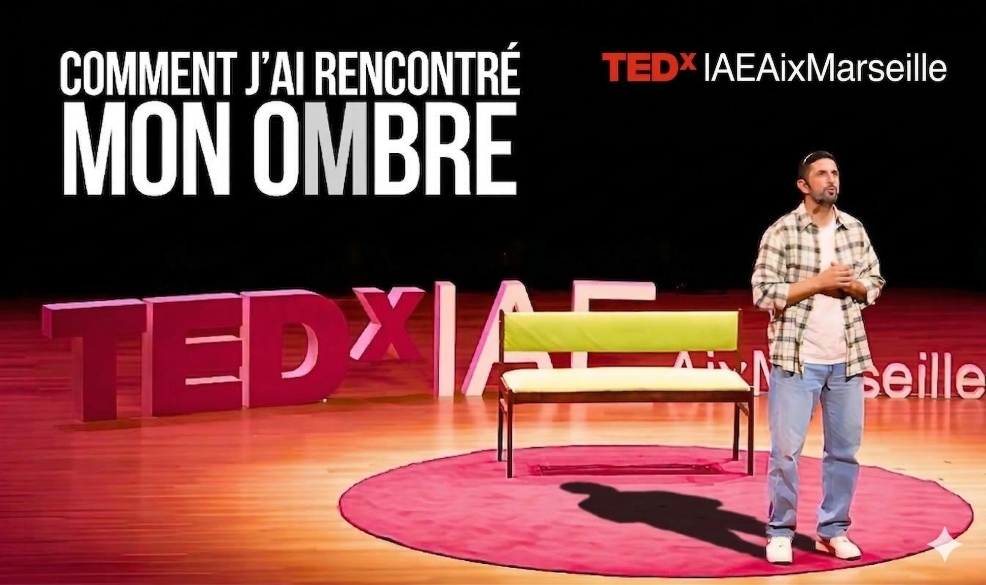 Naïm Zriouel sur la scène TEDx IAE Aix-Marseille